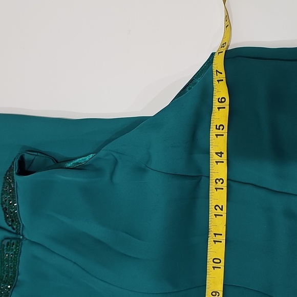 Calvin Klein Teal Maxi Dress Size 14 - Picture 13 of 16